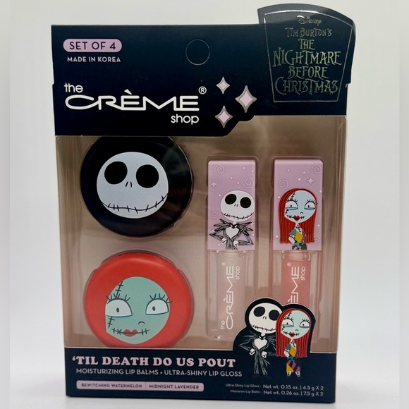The Creme Shop Other - The Crème Shop X Nightmare Before Christmas- ‘Til Death Do Us Pout 4PK Set
